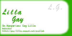 lilla gay business card